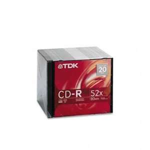  TDK CD R Recordable Disc DISC,CDR,80MIN,20PK (Pack of8 