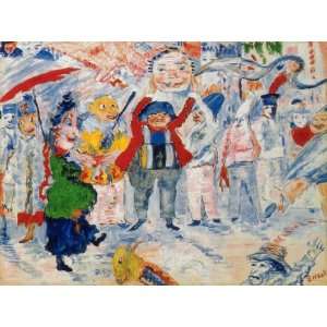  FRAMED oil paintings   James Ensor   24 x 18 inches 