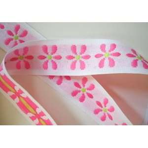  10 Yds White Blooming Daisy Ribbon 7/8 Inch Health 