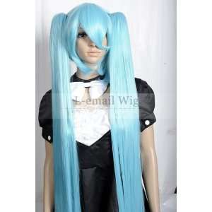  Vocaloid Hatsune Miku Blue Super Long 120cm Cosplay Wig 
