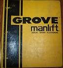 Grove A80J A 80 J Manlift Service Shop Repair Manual Book