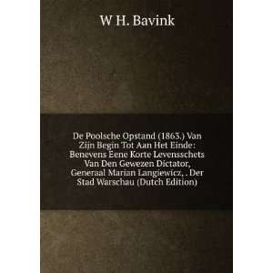  , . Der Stad Warschau (Dutch Edition) W H. Bavink  Books