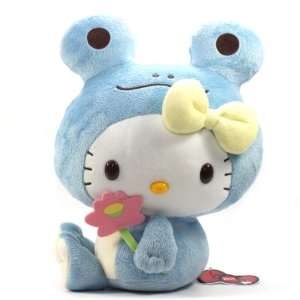    Eikoh Hello Kitty Colorful Frog Big Plush   13 Blue Toys & Games