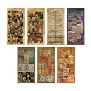 Idea ology Salvage Stickers   Lost and Found by Tim Holtz 