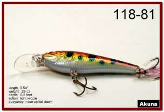 This lure is ideal for largemouth bass, walleye, northern pike 