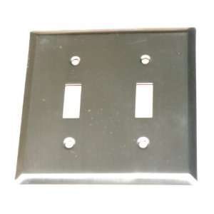  Satin Nickel Double Toggle Switch Wall Plate BSP3 SN