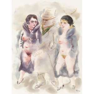  Reproduction   George Grosz   24 x 32 inches   walker