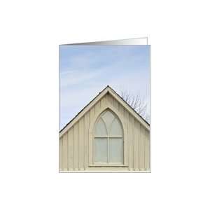 American Gothic Window, Architecture Note Card Card