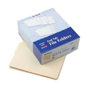 Pendaflex  End Tab Folders, 4 Cut, Two Ply, Letter, Manila, 100/Box 