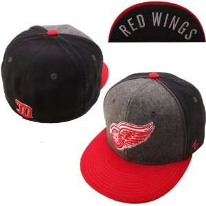  Zephyr Detroit Red Wings Meltdown Wool Fitted Hat 714 