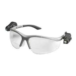 Vision2 Safety Glasses With Gray Frame With Black Temple, Clear Anti 