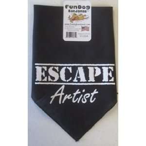  Escape Artist Bandana, Black  1 size fits most (22x22x31 