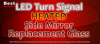 Passenger PS Right RH Red Light LED Turn Signal Heated Mirror Side 