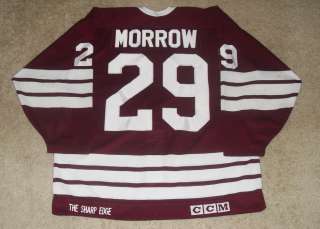 RARE 92 93 Hershey Bears Game Worn Jersey Steve Morrow AHL IHL Used 