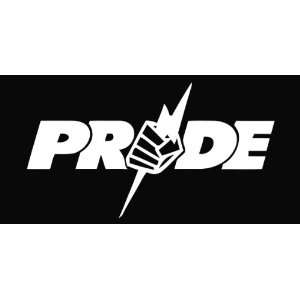  UFC Pride Vinyl Die Cut Decal Sticker 6.50 White 