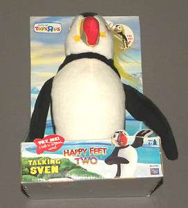 Happy Feet Two 2 Movie Talking Sven Interactive Plush Penguin Stuffed 