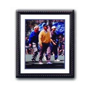 Nicklaus, Palmer, & Woods Walking at the 1996 Masters 16X20 Framed 