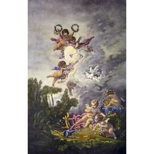  Cupids Aim Etching Boucher, Francois , Mythological 