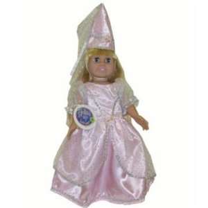  Pink Princess Doll Costume Dress fit 18 American Lot 12 