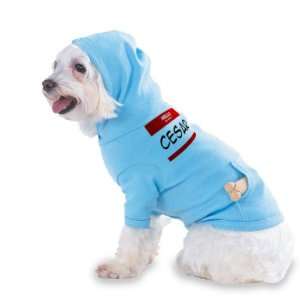  HELLO my name is CESAR Hooded (Hoody) T Shirt with pocket 