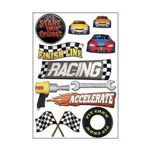 Karen Foster Driving/Racing Cardstock Stickers 5.5X9 Racing KF10564 