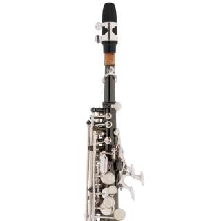 Cecilio SS 280BNN Black Nickel Soprano Saxophone Sax  