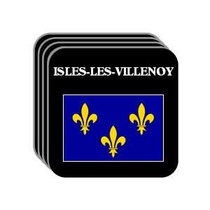 Ile de France   ISLES LES VILLENOY Set of 4 Mini Mousepad Coasters