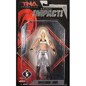  ANGELINA LOVE   TNA DELUXE IMPACT 5 TOY WRESTLING ACTION 