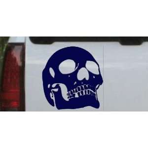   14.7in    Skull Front View Skulls Car Window Wall Laptop Decal Sticker