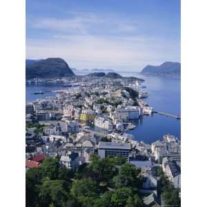  View from Aksla Over Alesund, Romsdal, Norway, Scandinavia 