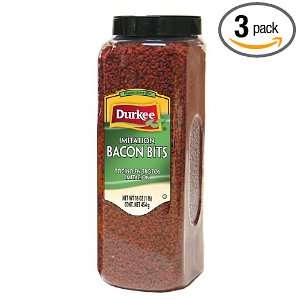 Durkee Imitation Bacon Bits, 16 Ounce Packages (Pack of 3)  