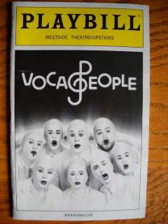Brand New Playbill from Voca People presented at the Westside 