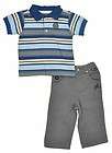 Akademiks Infant Boys Blue Striped Polo &