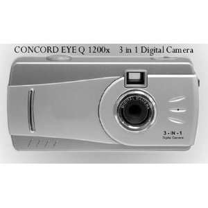  CONCORD EYE Q 1200x 3 in 1 Compact Digital Camera 