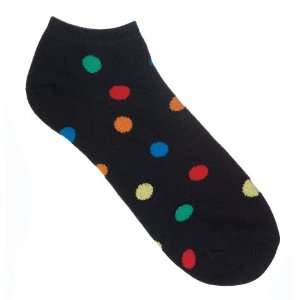   Fashion Anklet Nurse Socks Black Polka Dots