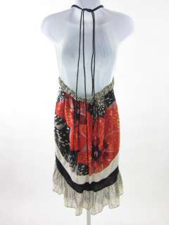 NWT VIVIENNE TAM Printed Silk Halter Dress Sz P $395  