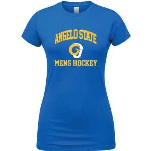  Angelo State Rams Royal Blue Womens Mens Hockey Arch T 