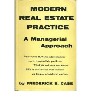   Real Estate Practice a Managerial Approach frederick case Books