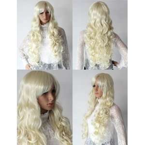   Party Wig, White Blonde Wig, Halloween Devil Costume Party Dress Toys