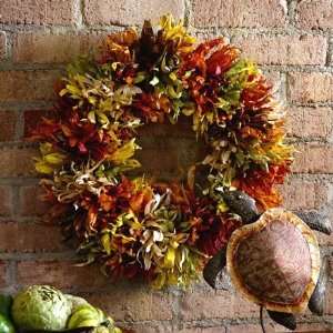  Recycled Dried Cornhusk Wreath In A Rattan Frame Patio 