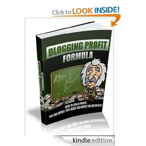Blogging Profit Formula Anonymous  Kindle Store