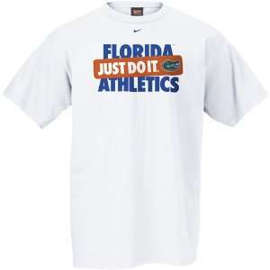 Nike Florida Gators White Just Do It T shirt  Sports 