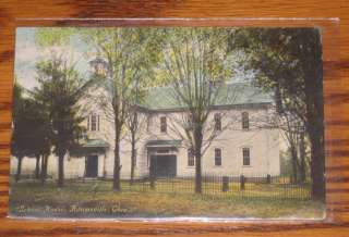 Adamsville Ohio View of Old School House 1909 Postcard  