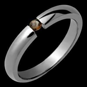  Ante   size 6.25 Smokey Topaz Titanium Ring Alain Raphael 