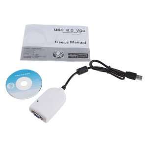 IMAGE USB 2.0 to VGA Adapter USB to VGA Extra Monitor Screen Supports 