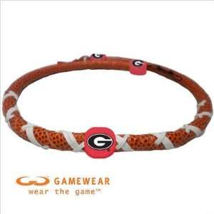 NCAA Gonzaga Bulldogs Power G Logo Classic Spiral Football Necklace 