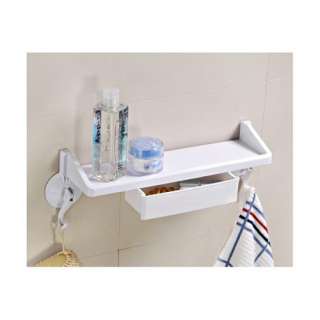 Package 1x Magic Dual Suction Cup Organizer Rack Shelf with Drawer