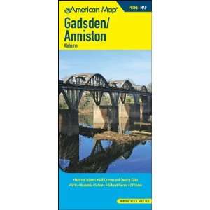  American Map 609440 Gadsden And Anniston Alabama Pocket 