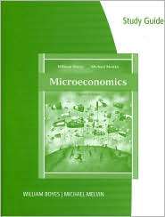 Study Guide for Boyes/Melvins Microeconomics, (0538753897), William 