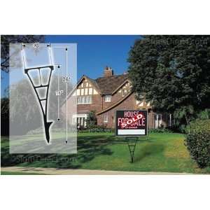  12x33 Spider Step Stake Yard Sign Holder